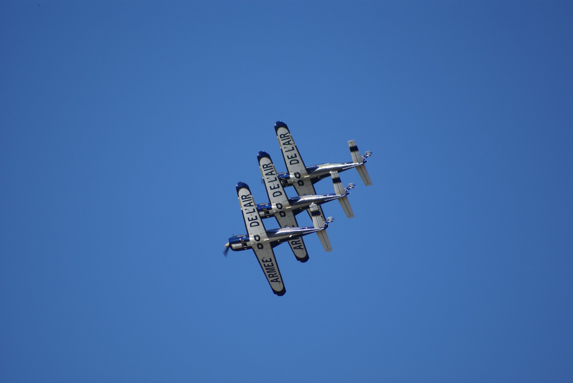 Avions de l'armée de l'air en formation